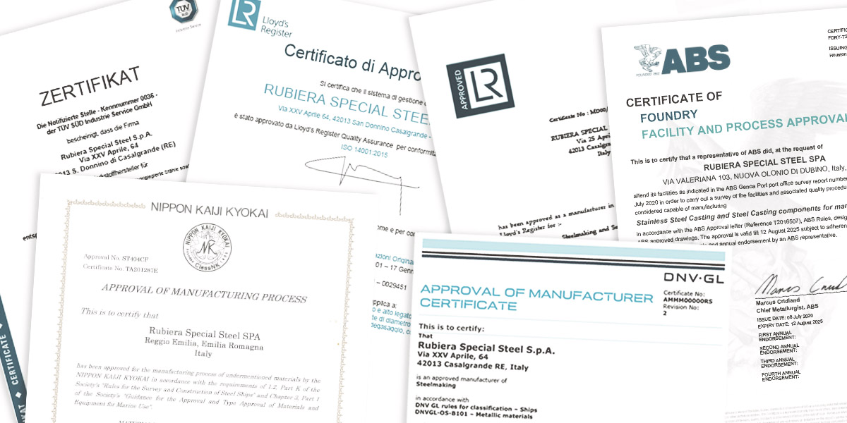 Certificazioni qualità